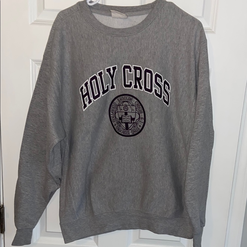 Gray Holy Cross Men's Sweatshirt